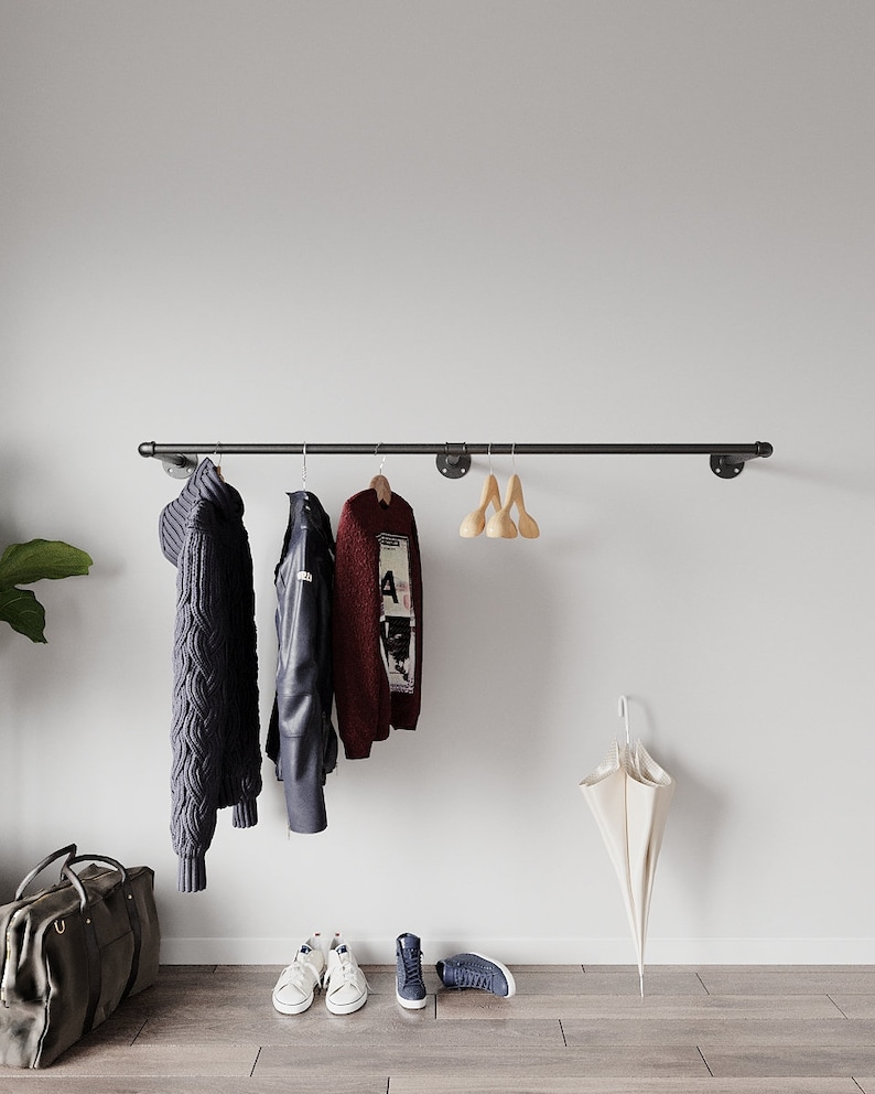 clothes pole for wall