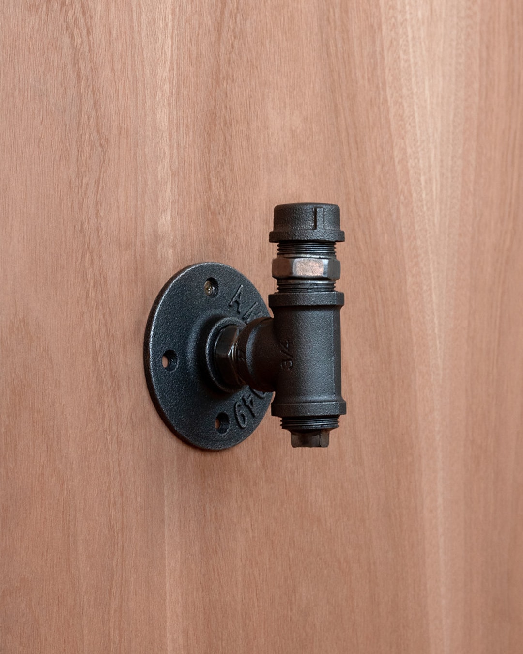 Industrial Pipe Coat Hook Urban Industrial Farmhouse Style Heavyduty Plumbing Pipe Wall Mounted