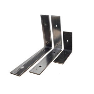 Pair of  Brackets Heavy Duty Shelf Supports - Sturdy Wall Mount Brackets for DIY Shelving, Multiple Sizes Available