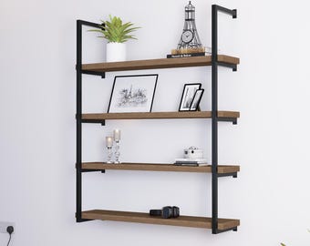 Multi-Tier Shelf Brackets: Heavy Duty Floating Shelving Hardware