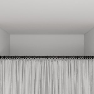 Cortina de ducha de encaje blanco con cenefa de fijación, elegante cortina  de ducha transparente para baño, cortina de ducha vintage estilo bohemio