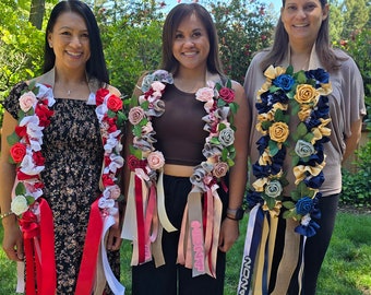 Signature Design Rose Hawaiian Ribbon Leis