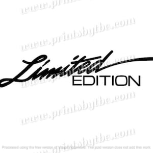 LIMITED EDITION Decal Vinyl Graphic Car Truck Window Sticker Car JDM Styling