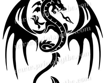 Dragon Style Wings Vinyl Decal Sticker For Tumbler Car Truck Window Wall Art 22 Variations Gift Idea