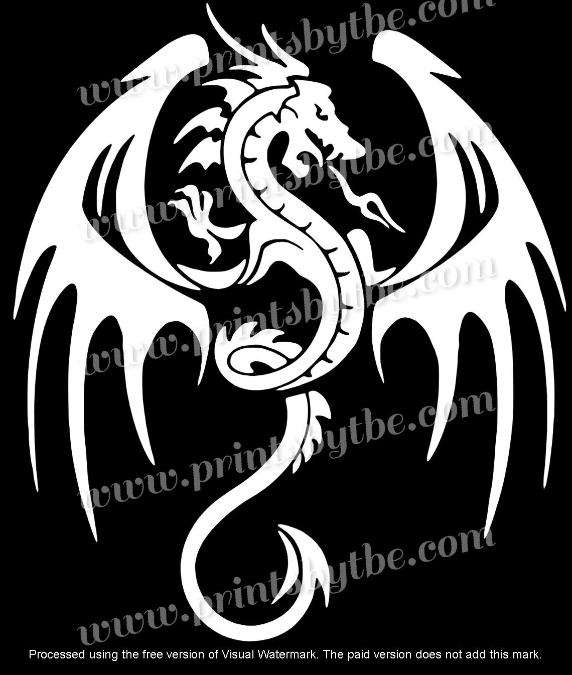 thumbnail image 2 of Dragon Wings Decal Sticker – 22 Variations For Car Truck Window Wall – Vinyl 2 of 6