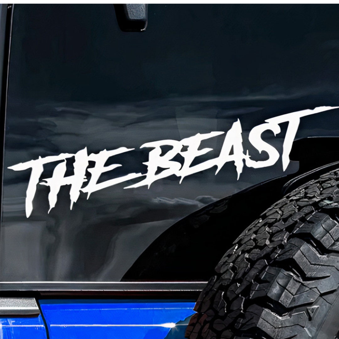 The Beast Car Decal Sticker Car Laptop Wall Art Window Bumper Etsy