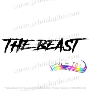 The Beast Car Decal Sticker Car Laptop Wall JDM Window Bumper Waterproof 22 Variations Gift Ideas