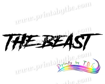 The Beast Car Decal Sticker Car Laptop Wall JDM Window Bumper Waterproof 22 Variations Gift Ideas
