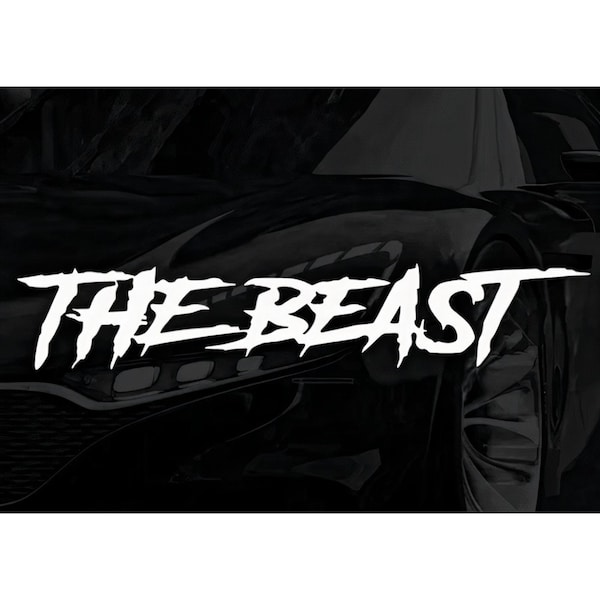 Beast Decal Etsy