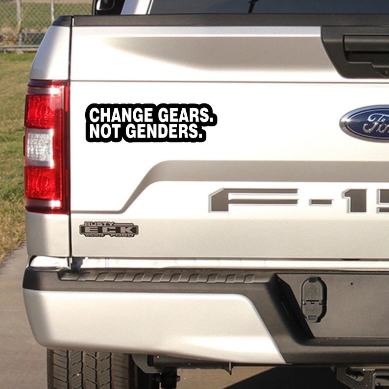 Change Gears Not Genders Decal for Car Truck Window Bumper Etsy