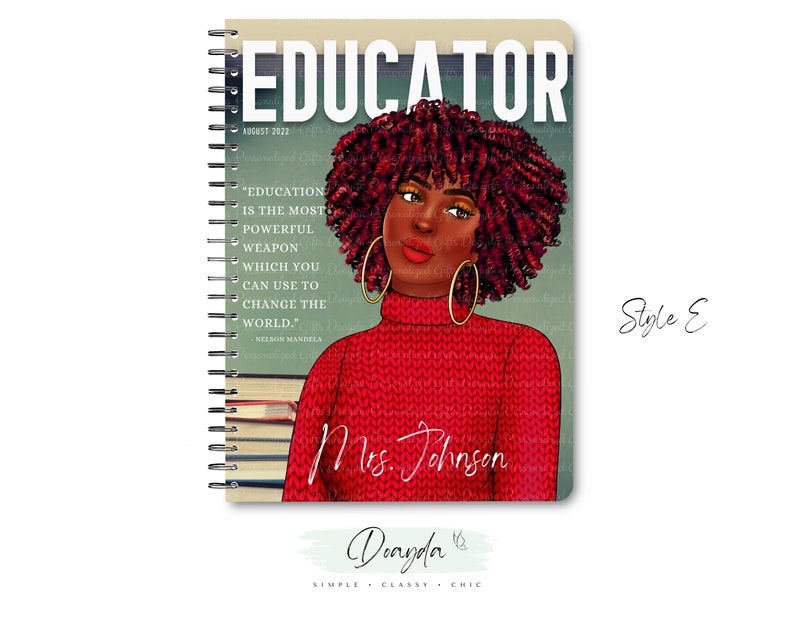 The Educator Collection The Original Planner Notebook Personalized Gift Shop For Her Doayda image 6