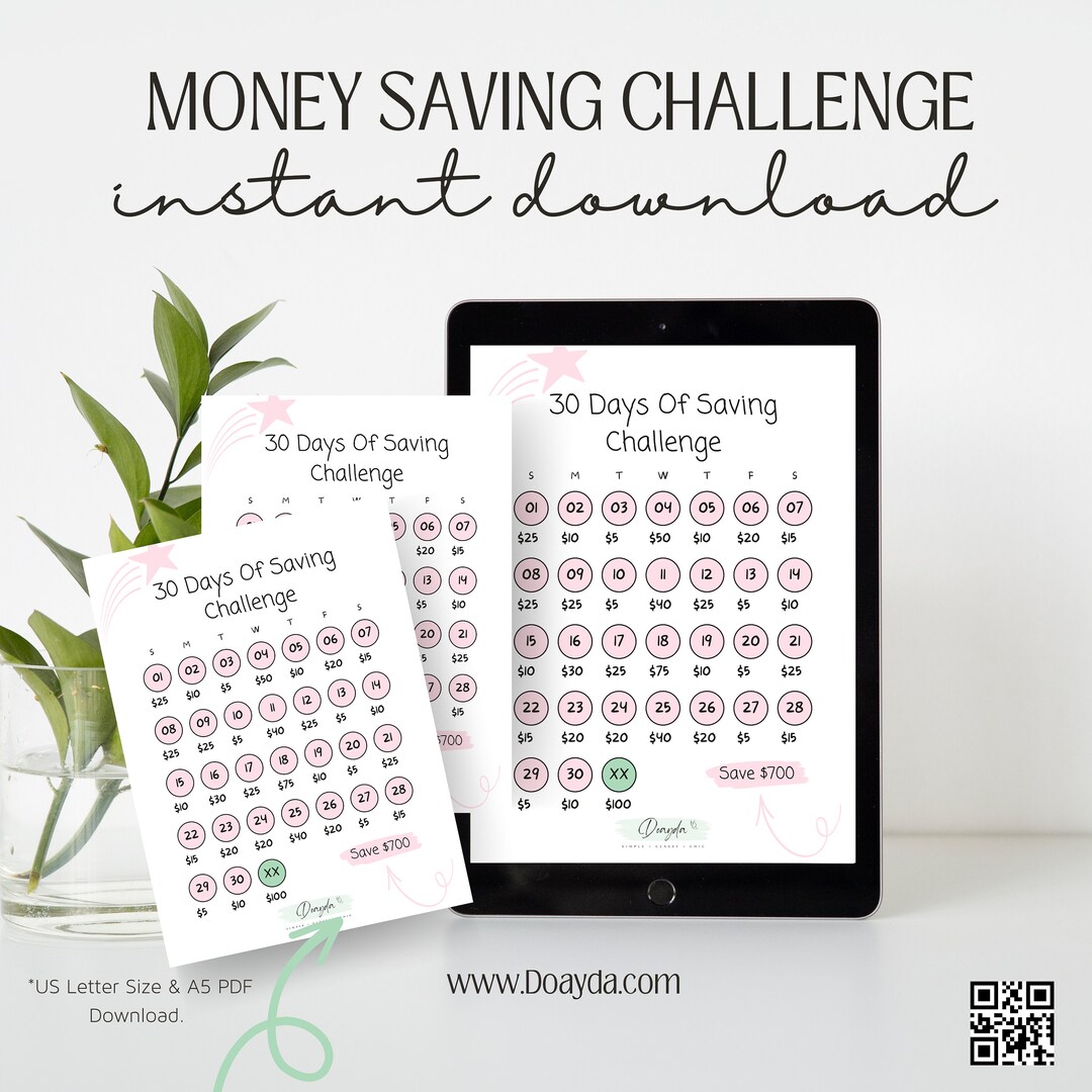 Printable 30 Days of Saving Challenge Fun, Creative, and Effective ...
