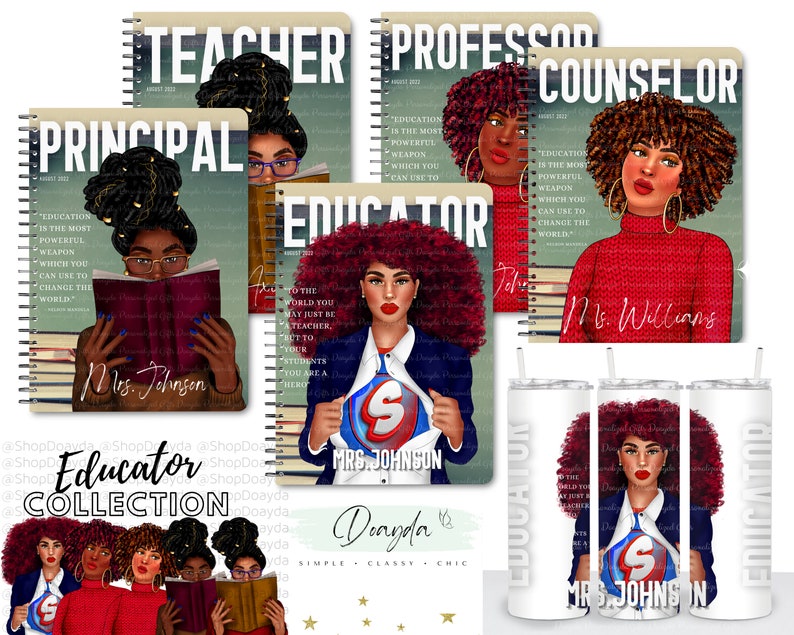 The Educator Collection The Original Planner Notebook Personalized Gift Shop For Her Doayda image 1