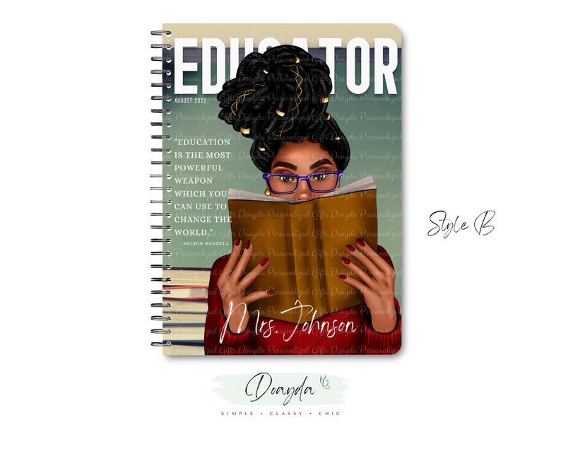 The Educator Collection The Original Planner Notebook Personalized Gift Shop For Her Doayda image 3