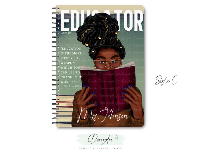 The Educator Collection The Original Planner Notebook Personalized Gift Shop For Her Doayda image 4