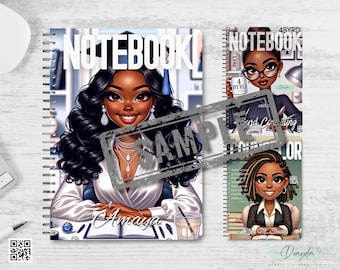 Jan to Dec 2025 All in one Personalize Planner -Black girl planner , Vertical Planner, Journal Pages, Budget, fitness, Debt Yearly Planner
