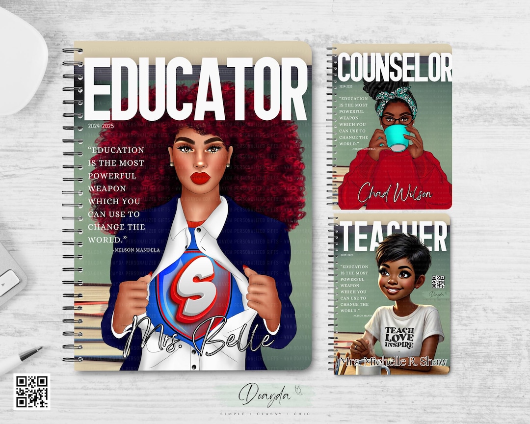 Personalized Spiral Notebook | Educator Lesson Planner | Teacher ...