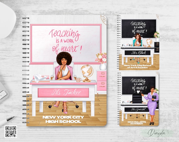 The Teacher Collection | The Original Planner Notebook | Personalized Gift Shop For Her | Doayda
