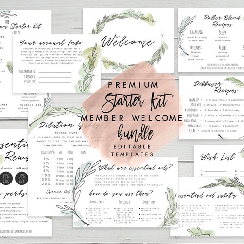 PRINTABLE YOUNG LIVING Welcome Enrollment Kit Premium Starter - Etsy