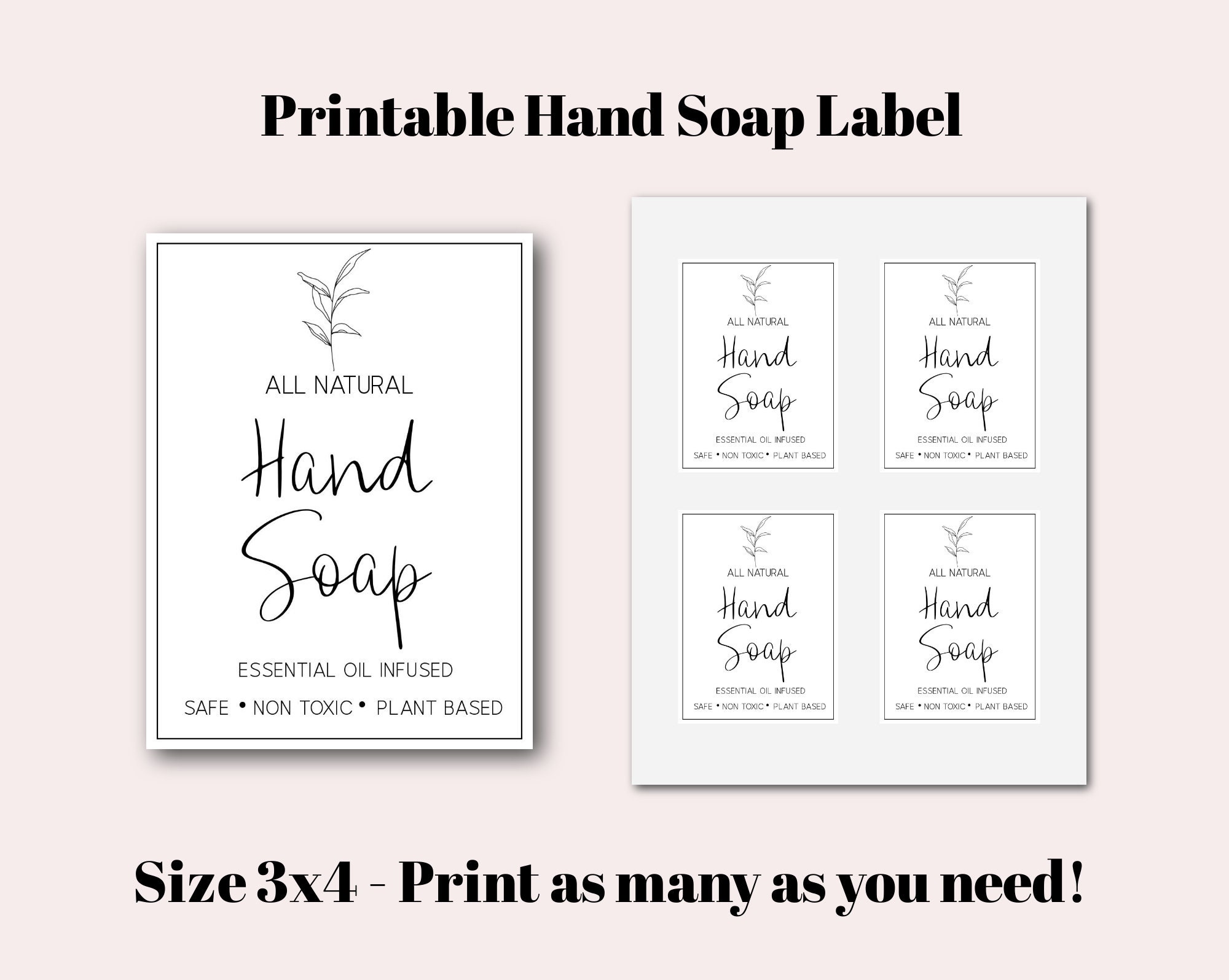 Soap Labels - Free Printable - Simple Mom Review