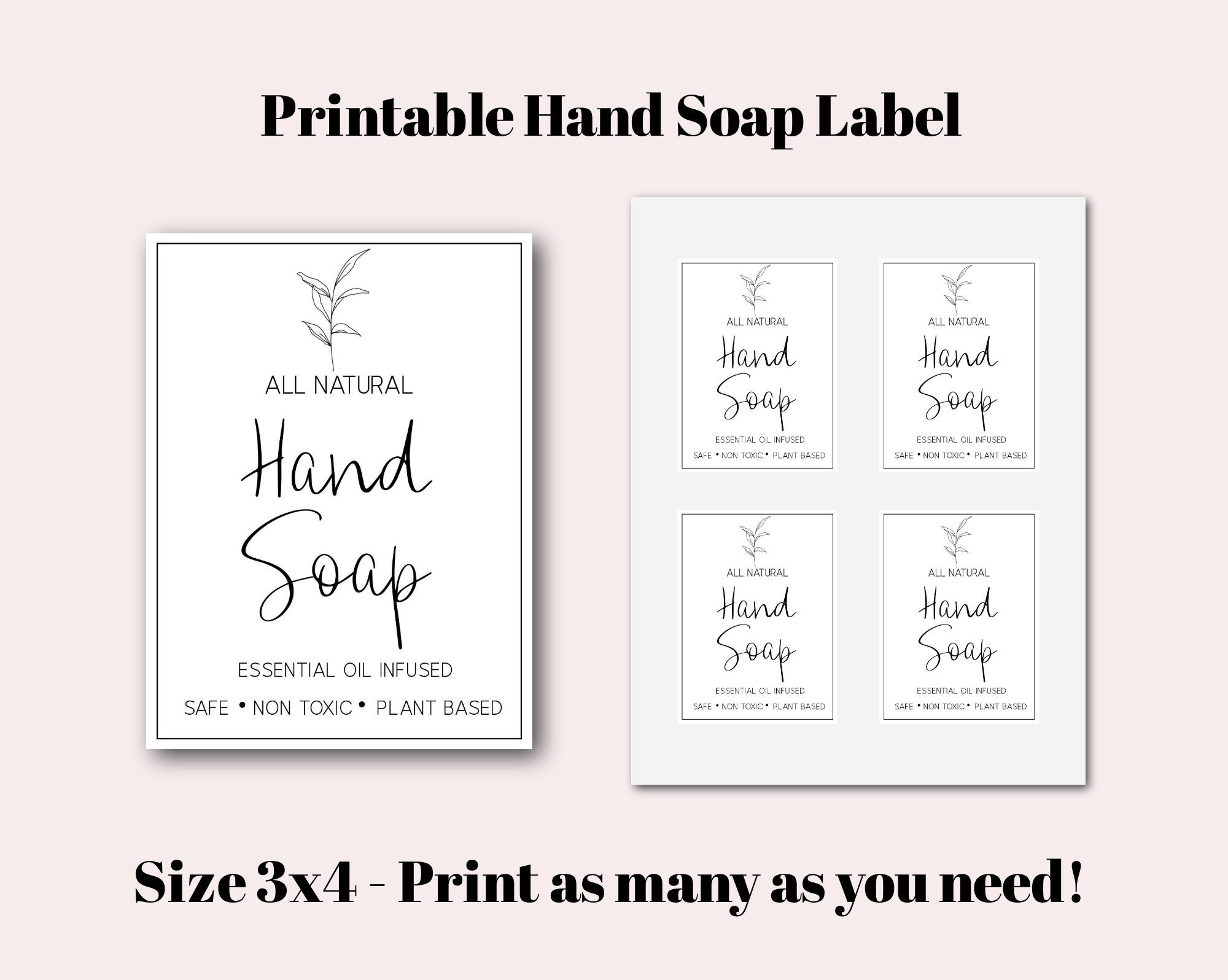 Soap Labels  No Min Order - Free Design & Shipping