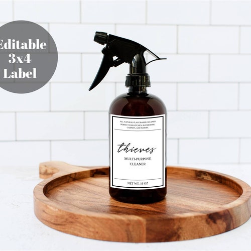 Thieves Printable Label Multi Purpose Cleaner Thieves - Etsy