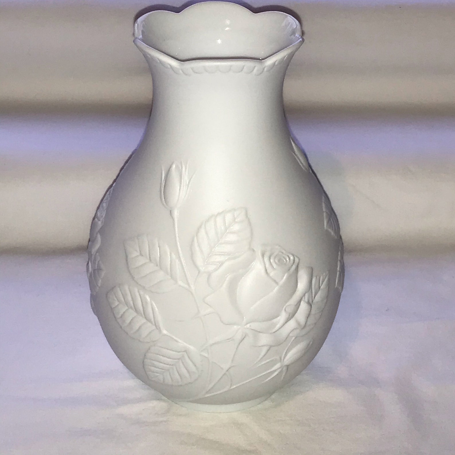 Original Kaiser White Bisque Ceramic Flower Vase Made in Etsy