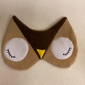 Owl Sleep Mask- Eye Mask - Adjustable Elastic