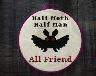 Mothman&#39;s All Friend Cross Stitch Pattern
