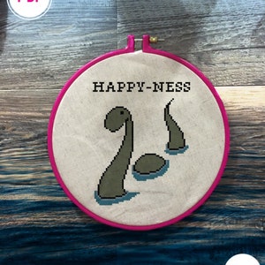 Happy-Ness Cross Stitch Pattern
