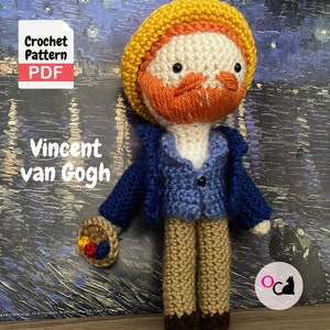 Vincent Van Gogh Crochet Doll Pattern