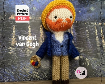 Vincent Van Gogh Crochet Doll Pattern