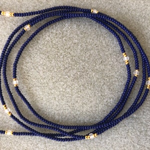 Moonlight, Dainty,  Waist Beads, Tie-On Waist Beads, 24K Gold Plating Beads