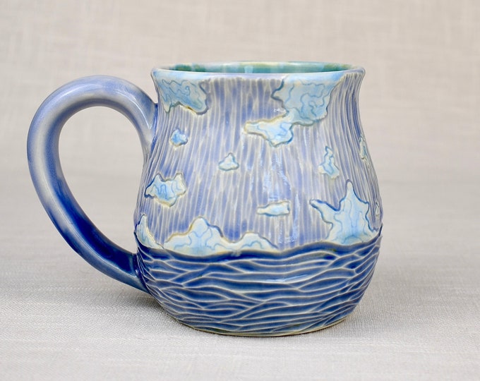 Handmade Pottery Mug, Coffee Mug, Stoneware Mug, Tea Mug, Mug for Mom, Christmas Gift, Birthday Gift, Coffee Lover Gift.