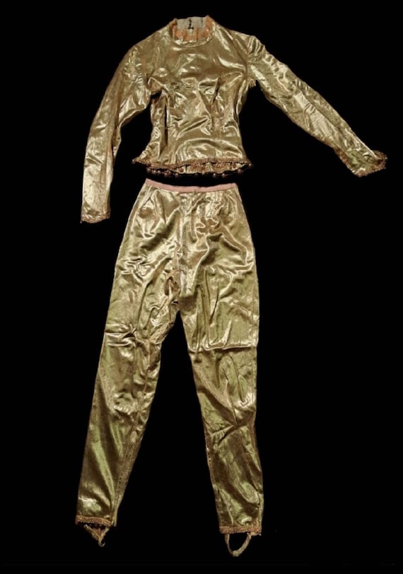 1950s Gold Lame Cat Suit
