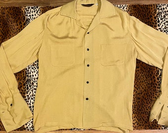 1950s style gold shirt