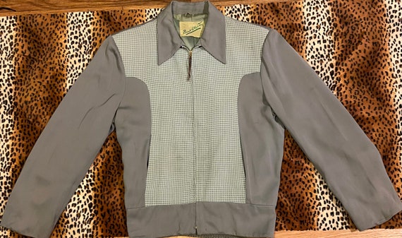 Killer 1940s /50s two tone gabardine jacket - image 1