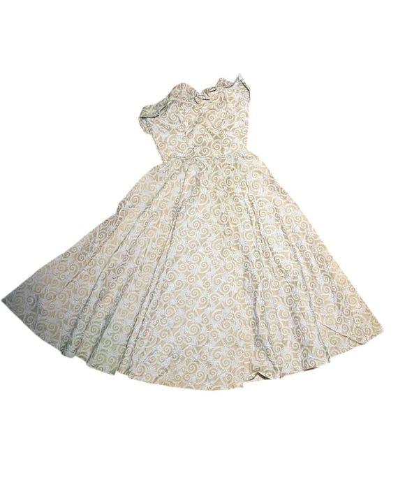 1950s Boned Sweetheart Dress From Sherry Lynn Of California