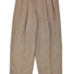 Pantalones de hombre de los años 50, muy ligeros, de color gris claro con trabilla, talla 34x28.