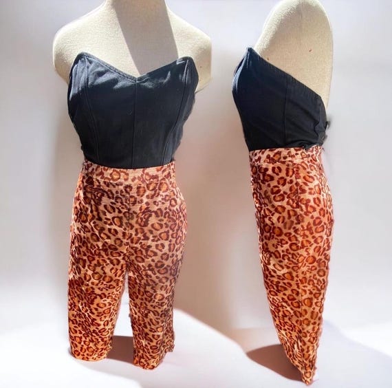 1950s Leopard Print Pants - image 1