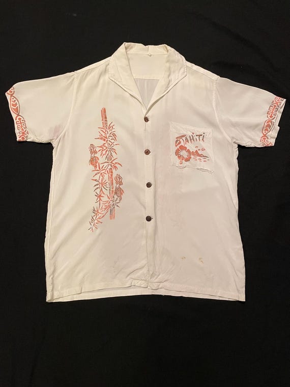 1950s Tahiti Hawaiian shirt