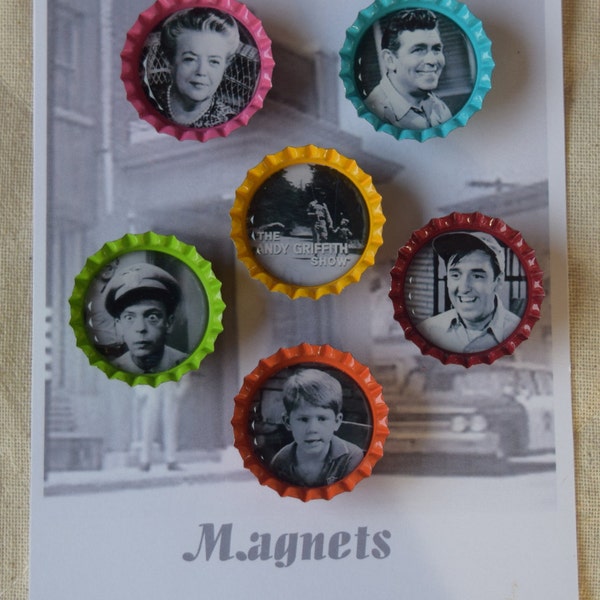 Bottle Cap Magnet, Bottle Cap Magnets, The Andy Griffith Show Magnets, Mayberry Magnets, Magnet, Magnets, Refrigerator Magnets