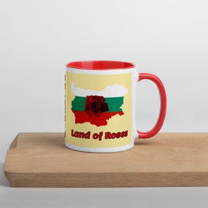 Bulgaria &quot;Land of Roses&quot; Mug with Color Inside