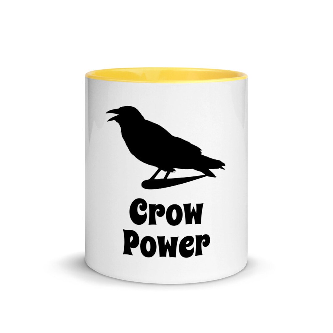 Crow Power Mug With Color Inside - Etsy