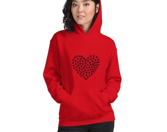 Heart of Paws Unisex Hoodie