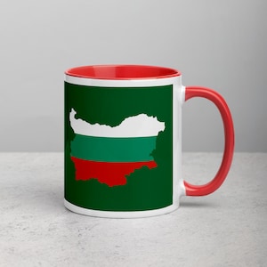 Bulgaria Map Mug with Color Inside