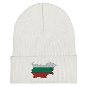 Bulgarien Karte & Flagge gefesselt Beanie