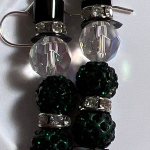 Shambala bead Leprechaun earrings