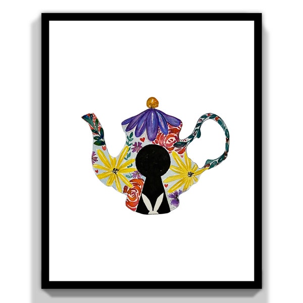 Alice in Wonderland Teapot Printable - Etsy