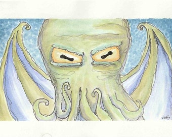 Fundraiser Strangled Original Watercolor Illustration Donation to Black Lives Matter Cause
